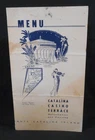 Santa Catalina Island Casino Terrace Fountain Menu vintage 30s/40s