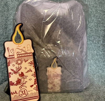 Hocus Pocus Binx Plush Loungefly Mini Backpack and Candle Wallet NWT