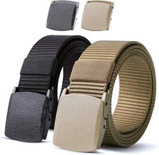 2 piezas Cinturones T cticos Militares Para Hombres Cintur n De Correa Web Con H
