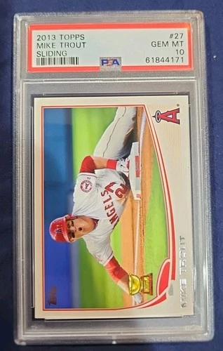 2013 Topps - Mike Trout #27 Sliding Variation PSA 10 Gem