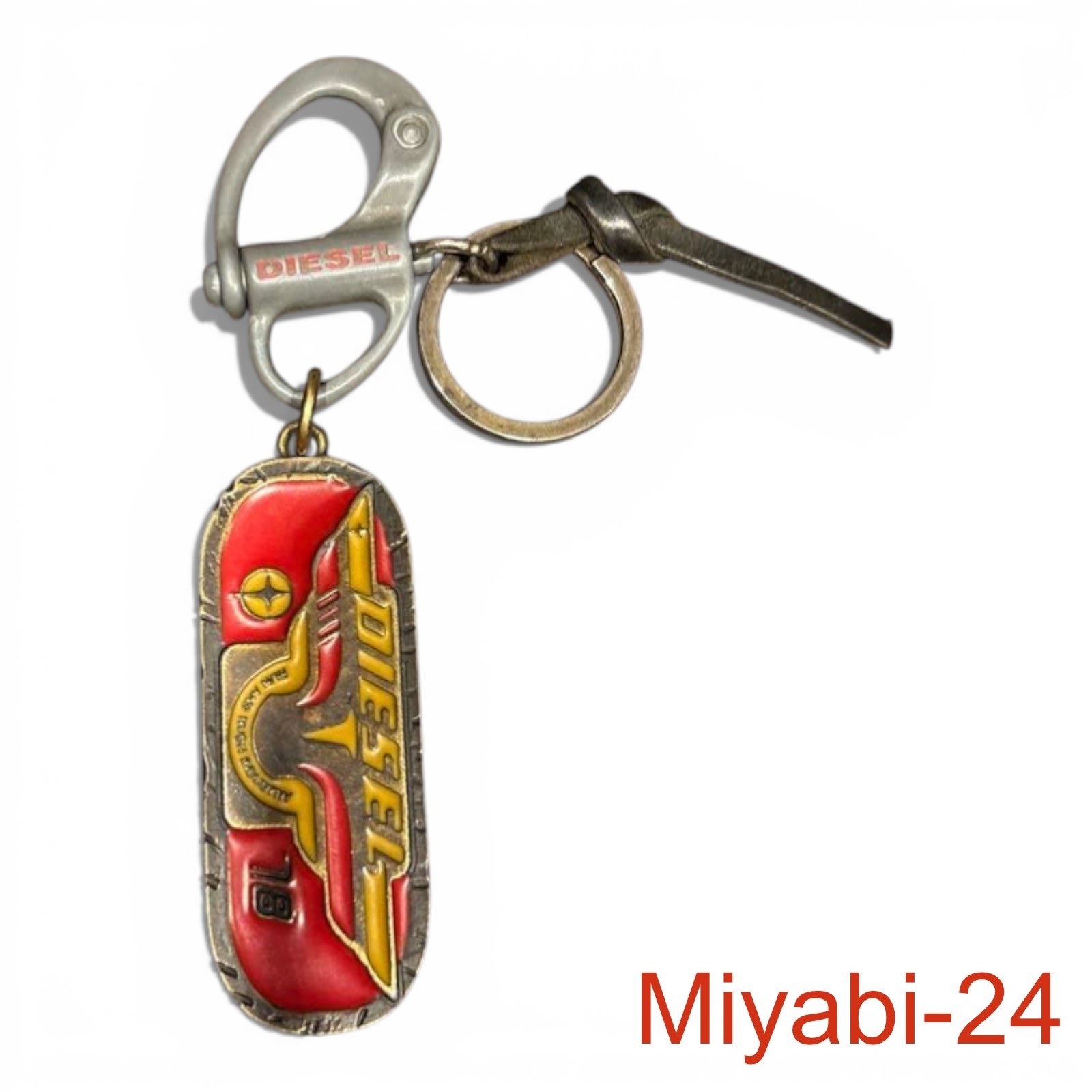 Diesel Keychain Vintage Distressed Metal Accessories Gift Used