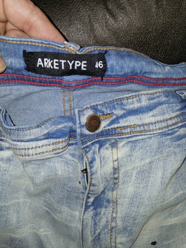 Arketype Baggy Skater Jeans Shorts Gr. 46 Farbspritzer Design - Bild 6 von 12