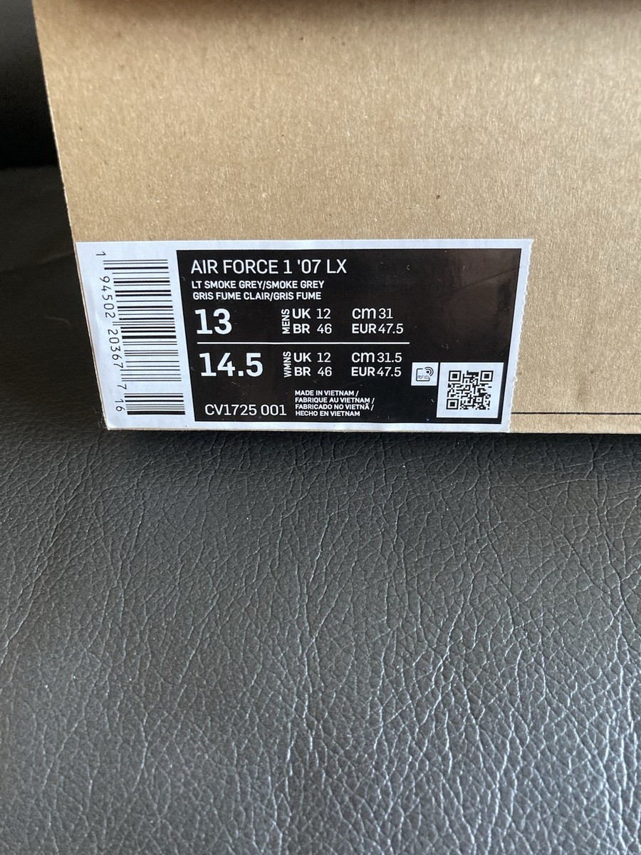 Nike Air Force 1 '07 LX Light Smoke Grey Camo CV1725-001 Move to