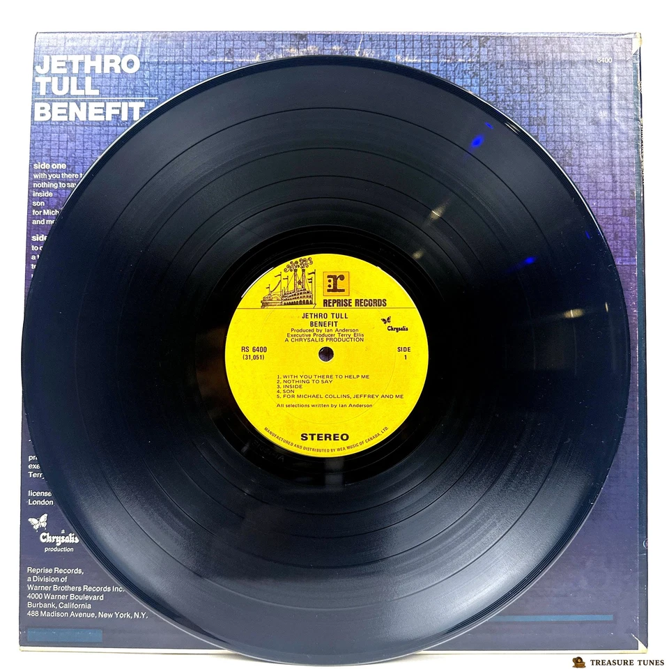 Jethro Tull – Benefit Vinyl (LP, Album) 1970 RS 6400 - Image 4 of 4