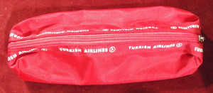 ¡Estuche de lápices Turkish Airlines en vuelo de nailon grueso con...