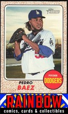 2017 Topps Heritage #78 Pedro Baez Rookie Los Angeles Dodgers