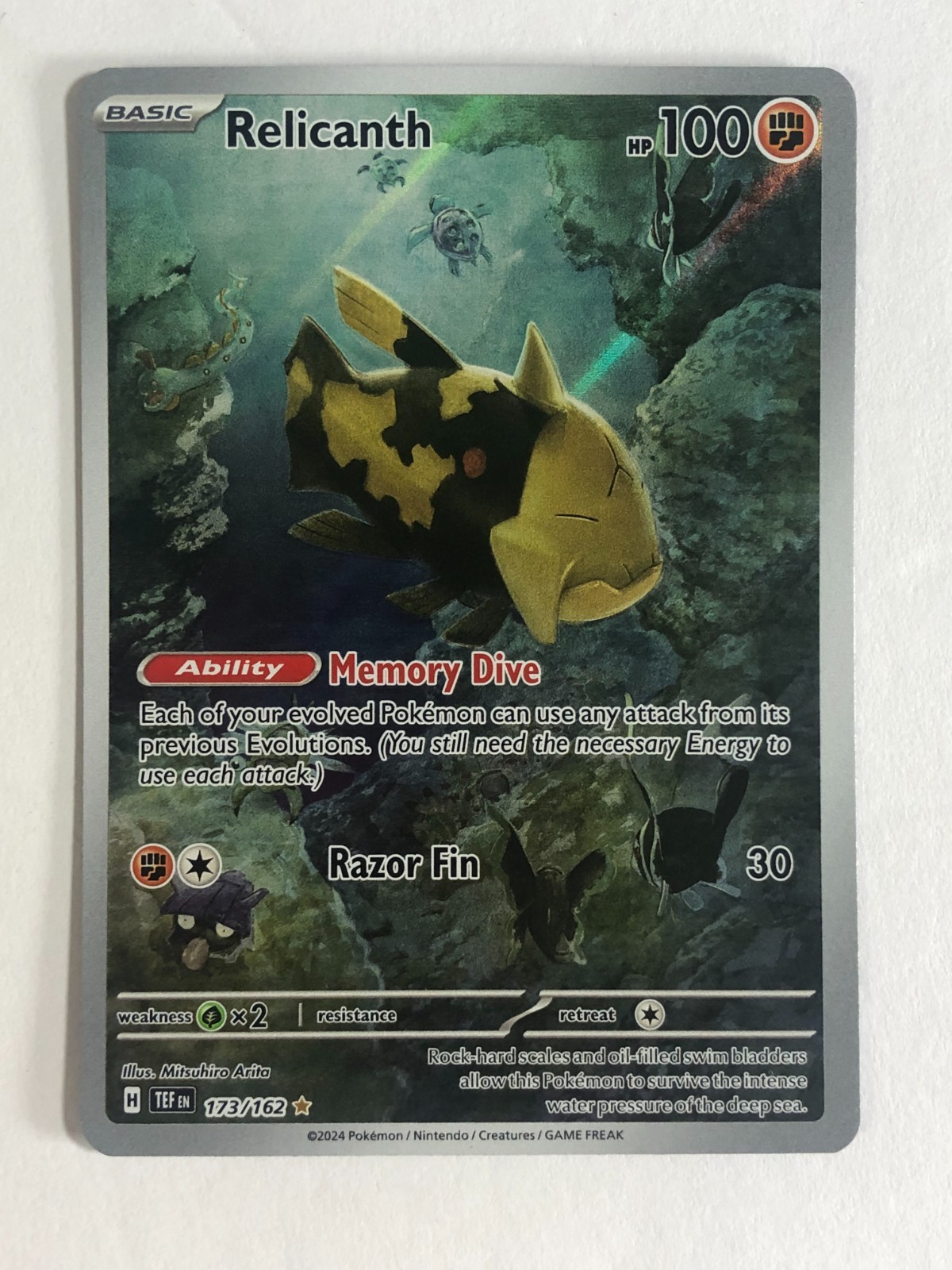Pokemon TCG Temporal Forces Relicanth 173/162 Near Mint