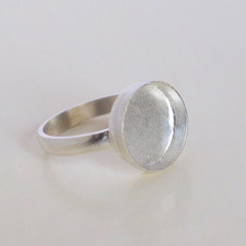 925 Sterling Silver 9mm Round Ring Setting  Gemstone Bezel Blank DIY Jewelry