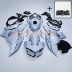 Gray Grey Forged Carbon Fiber Fairing+Tank+Bolt For Kawasaki Ninja 500 2024-2026