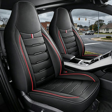 Faux Leather Seat Covers For 2016 2017 2018 2019 Honda Civic 2.0l Front Rear Row