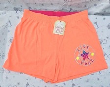 Faded Glory Girl pink orange shorts. Size L 10-12
