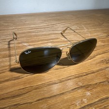 Vintage Ray Ban B L Sunglasses Aviator USA 62-14 Gold Frames Original Lenses VTG