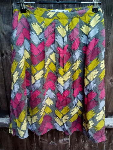 Seasalt Palmers Skirt Women's Multi Colour Fully Lined Knee Length UK 12