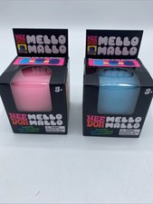 NeeDoh Mello Mallo Squishy Stress Fidget Color Changing Marshmallow Blue Pink