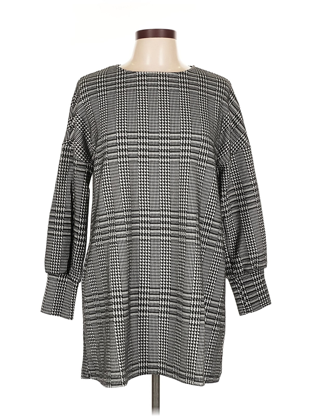 Mango Women Gray Casual Dress M