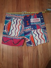 Vintage ORIGINAL JAMS Surf Line Hawaii 80s Board Shorts 34 Swim UNISEX Abstract