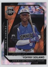 2021 Panini Elite Extra Edition Prime Numbers B 30/51 Yoffry Solano #189 nd3