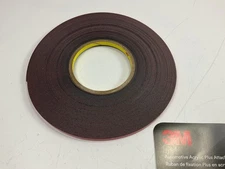 3M 06386 1/4" Acrylic Plus Series Automotive Attachment Tape, Black, 20 Yards