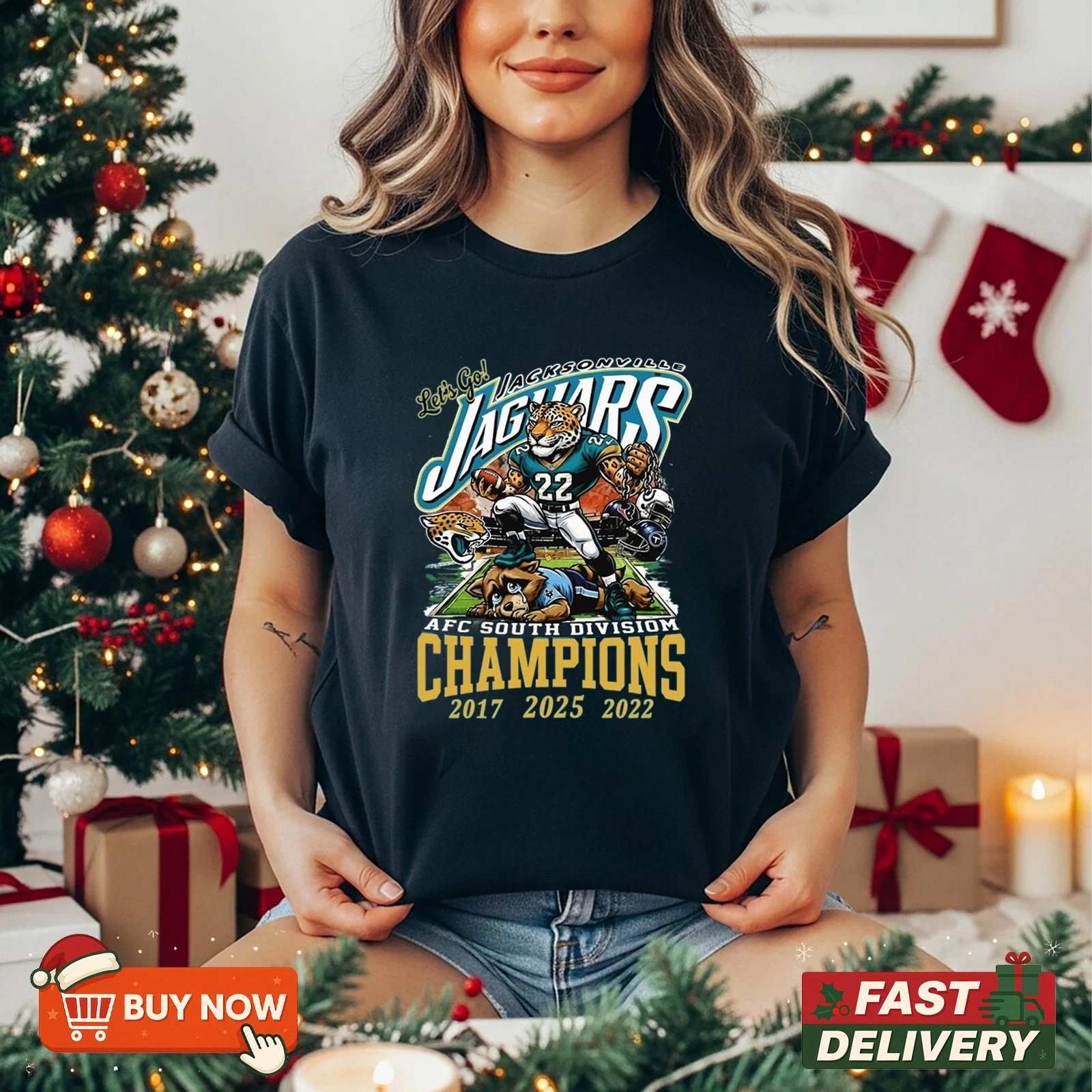 Jacksonville Jaguars AFC South Champions 2025 TShirt