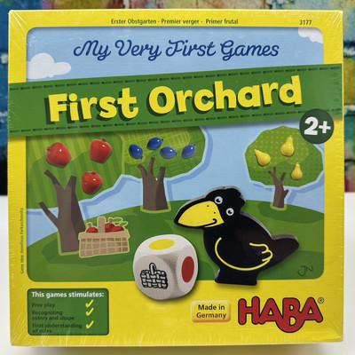 HABA My Very First Orchard Game Cooperative Preschool Matching Wooden Fruit NEW!