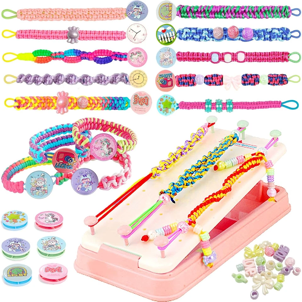 Friendship Bracelet Making Kit String Maker DIY Crafts Set Birthday Christmas Gi