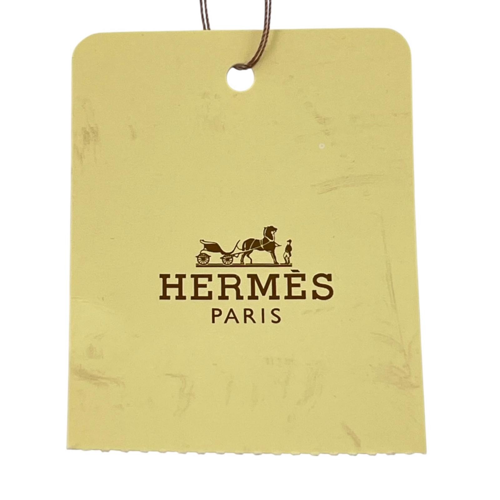 Pristine HERMES Scarf ring BOLDUC Square gold Wom… - image 7