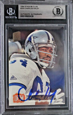 Charles Haley Cowboys HOF Auto Signed 1994 Topps Stadium Club #233 Card BAS