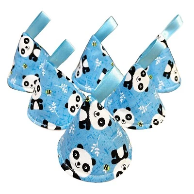 SMALL FACE WORLD Panda Pee Pee Teepee x 6 // Wee Stop Cones Teepees // Baby Shower Gift
