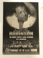 Sugar Ray Robinson Vintage Print Ad Bright Lights Dark Shadows TPA22