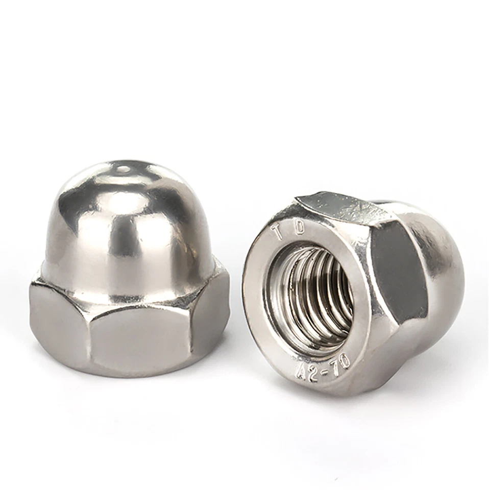 Feingewinde Hutmutter Edelstahl DIN 1587 hohe Form V2A Muttern M8 bis M20 Fein - Bild 3 von 4