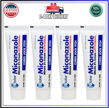 4 Pack Miconazole Nitrate 2 Antifungal Cream, Cures Most Athletes Foot, Jock I