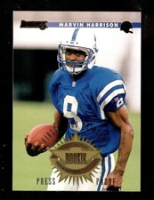 1996 DONRUSS PRESS PROOF # 235 MARVIN HARRISON, INDY COLTS ROOKIE HOF NRMT