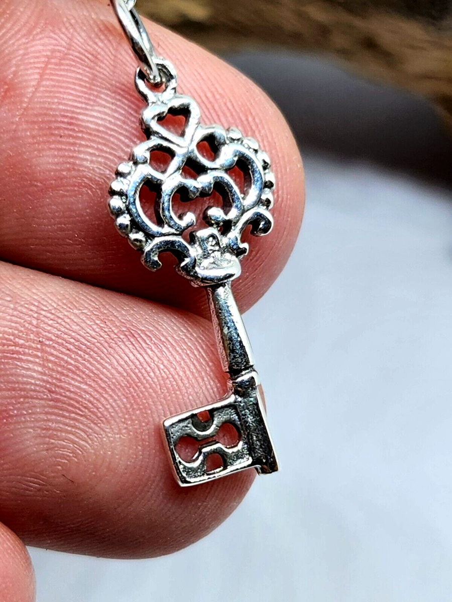 Collana in argento sterling con pietra portafortuna: catena a serpente regolabile, zirconia cubica - Italia