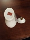 Vintage White Porcelain Vase Original Stickers Simon Made In China pink Roses — photo 2