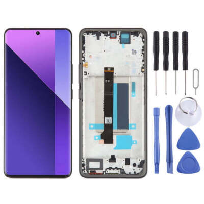 For Xiaomi Redmi Note 13 Pro+ LCD Display Touch Screen Digitizer + Black Frame
