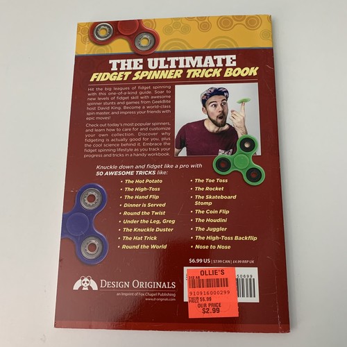 Fun with Fidget Spinners: 50 Super Cool Tricks- 1497203775, King, paperback, new - Picture 2 of 6