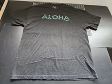 LOCAL MOTION HAWAII Shaka aloha black Graphic Tee Shirt Men's XL shakaloha