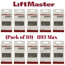 10 Pack- 893MAX LiftMaster 3 Button Remote Co...