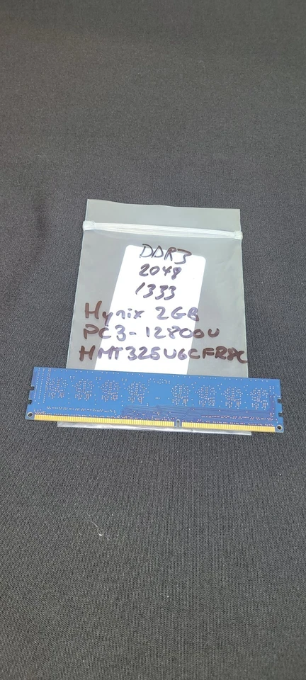 Hynix 2GB PC3-10600 DDR3 1333MHz Desktop RAM – Used – $2 CAD Shipping - Image 3 of 4