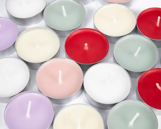 Requisite Needs Pack of 50 Unscented Tea Light Candles with 8 Hour Long Burn (5060757800006) for
