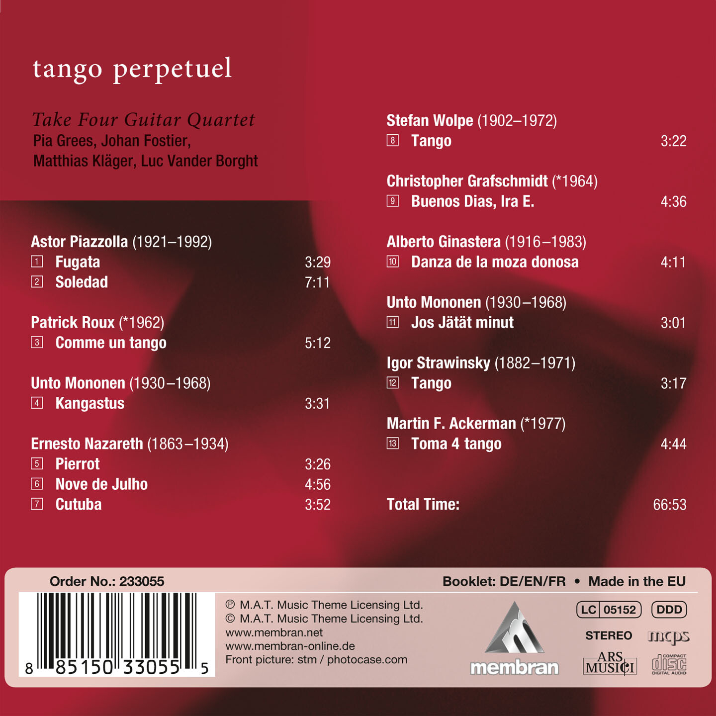 Take Four Guitar Quartet - Tango Perpetuel - Cd