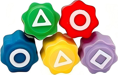 Gonggi Korean Game Stone Catching Toy - 5Pc Squid Gong Gi Set - Boxed
