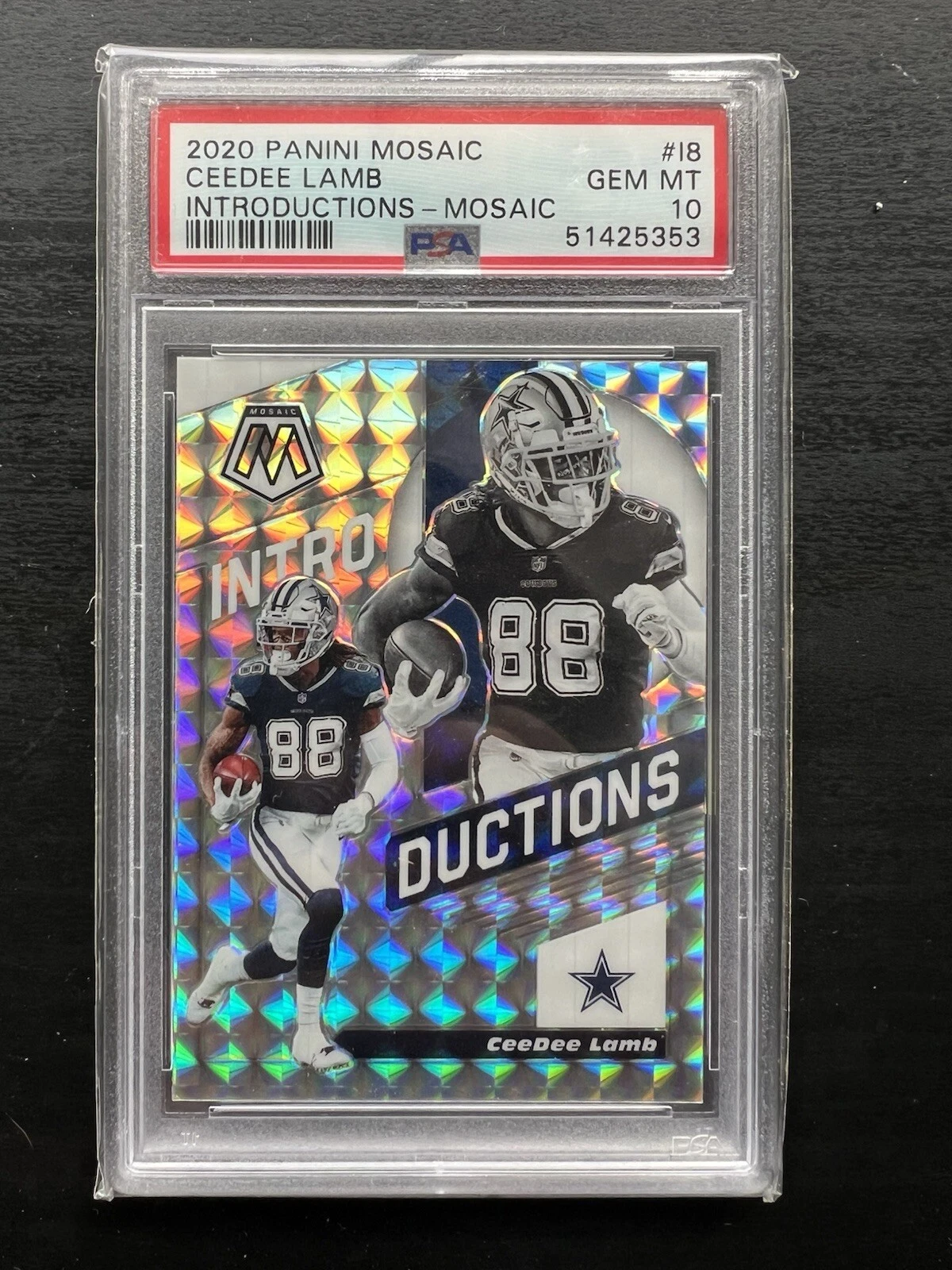 CeeDee Lamb Panini Mosaic Introductions #I8 Mosaic