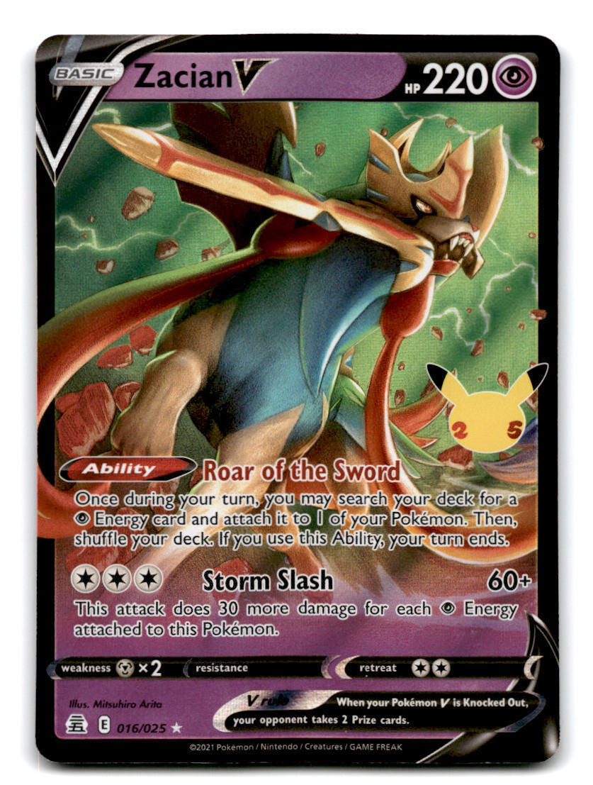 Celebrations #016/025 Zacian V | eBay