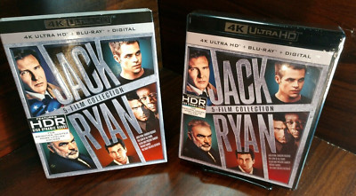 Jack Ryan 5-Film Collection (4K+Blu-ray) Slipcover-NEW - Free Box Shipping
