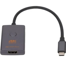 HDMI To Type C  Multimedia Interface Adapter 4K Rugged 18gbps 4K Video Converter