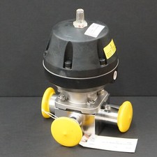 GEMU 687 Tri-Clamp Diaphragm Valve, 3-Way, EP SS, 687-25T-8041131-040-80-1537