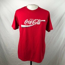 Vintage 90s Coca Cola Coke Promo T-Shirt Large Red VTG Tee