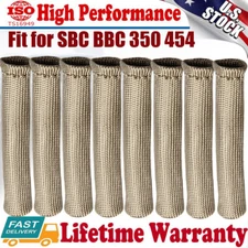 8X 2500° Spark Plug Wire Boot Protector Sleeve Heat Shield Cover LS1/2 Titanium