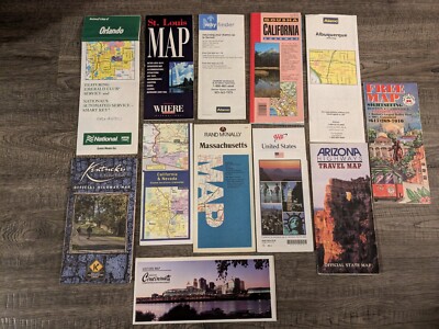 Lot of 11 US Maps | eBay